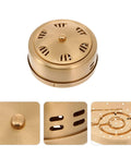 Copper Moxa Box Holder For Moxibustion Heat Therapy In Home Spa Massage Thickened Copper Construction Secure Stick Holder Prevents Dropping