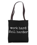 Work Hard Foil Harder Wing Foil Wingsurfing Tote Bag For Wingboard Gear, Durable 16x16 Carry Case With 14 Inch Pockets