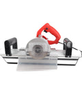 Pro Grade Electric Tile Bevel Cutter With 1200w Motor And 13000 RPM Spin for precise 45 degree cuts on ceramic surfaces.