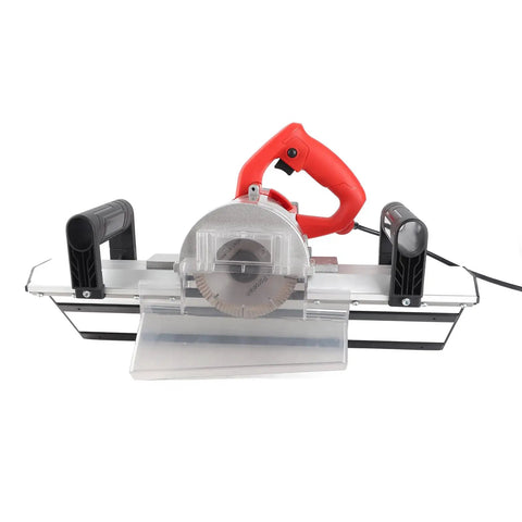 Pro Grade Electric Tile Bevel Cutter With 1200w Motor And 13000 RPM Spin for precise 45 degree cuts on ceramic surfaces.