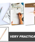 60 Pcs Mini Wooden Pencils With HB Graphite And White Erasers used for sketching and drawing, showing their practical use.