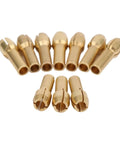 Top Shelf Mini Drill Chuck Adapter Set For Rotary Power Tools Heavy Duty Brass Quick Swap Holder Fits One Eighth Inch Shanks, 10 pieces
