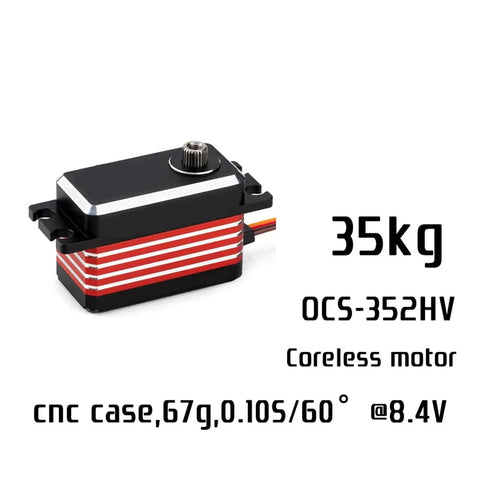 Ocs 352hv Low Profile High Speed Coreless Motor Servo With Steel Gears 8.4V 0.10s Response 35Kgm Cm Torque for RC Crawlers and Trucks upgrade game.