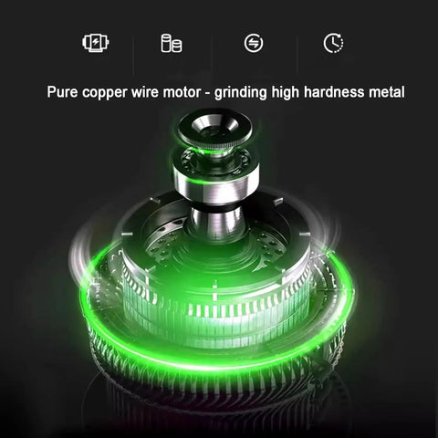 Pure copper wire motor image for Compact 1850W Bench Grinder Belt Sander With Adjustable Speed Up To 12000 RpM For Knife Making And Metal Or Wood Working.