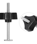Heavy Duty T Slot Clamp Set Quick Acting Hold Down Clamps With 8mm Threaded Rod For Woodworking And Metalworking Projects And General Workholding Ideal For Jigs, Fixtures, Milling, And Assembly In Home Workshop Settings, black clamp with steel rod