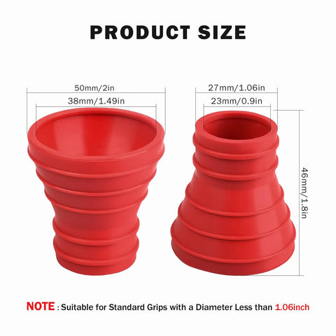 Golf Ball Retriever With Rubber Suction Cup Tool For Easy Ball Retrieval, Durable PVC Build. Product dimensions shown.