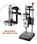 Versatile Manual Arbor Press And Premium Leather Hole Puncher with spring design for easy use, ideal for leather crafting.