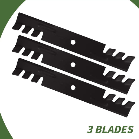 Your Go To Mulching Blades For 48 Inch Mower Decks Compatible With Bad Boy Gravely Scag Hustler Snapper Toro And More 3 Pack