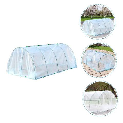 Flower Greenhouse Kit Weatherproof Plant Shelter For Flowers And Herbs Outdoor Use With Bracket Easy Setup Durable Plastic Cover Ideal For Terraces Gardens And Yards All Season Plant Heat Preservation