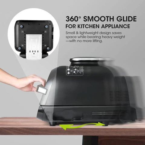 Self Adhesive Appliance Sliders 24 Pcs Small Appliance Rollers Caster Wheels for easy glide of kitchen gadget on countertop