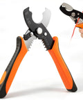 Heavy Duty Wire Stripper Cable Cutter With 45 Steel Body And Stainless Return Spring For Electricians Auto Opening Pliers Crimper Tool in use.