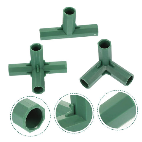 Must Have 20 Pack Plastic Greenhouse Frame Connectors For DIY Garden Raised Beds And Plant Stakes Joint Angles Easy To Assemble And Strong Plant Support Bracket System For Reliable Outdoor Greenhouse Framework