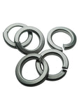 Heavy Duty 304 Stainless Steel Spring Lock Washers Open Style M2 Through M20 for Wet Environments displayed
