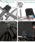 Handlebar Laser Align Tool For Bicycles And Bike Seats, Easy Calibrator And Center Alignment Indicator on mountain bike handlebars and seat