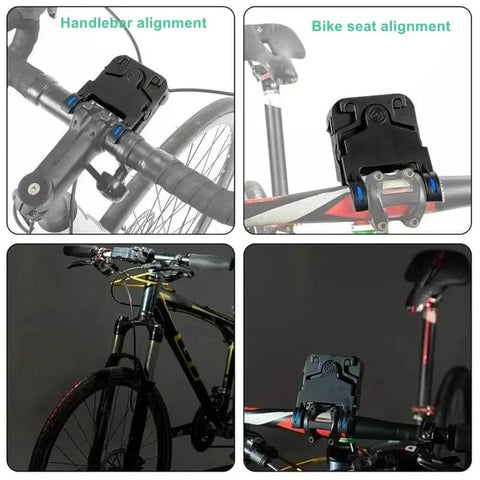 Handlebar Laser Align Tool For Bicycles And Bike Seats, Easy Calibrator And Center Alignment Indicator on mountain bike handlebars and seat