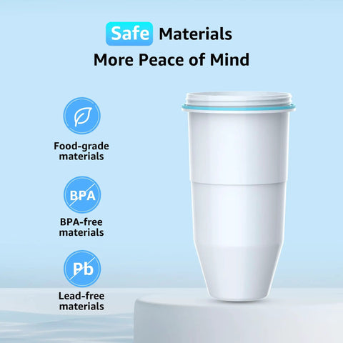 Four Pack Water Filters For ZeroWater Pitcher And Dispenser Knocks TDS To Zero And Cuts Chlorine NSF 372 Certified Replacement Filter