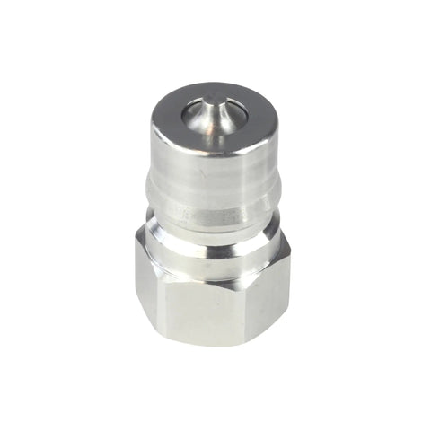 Badass Heavy Duty Half Inch Female Npt Quick Disconnect Coupler Set With 304 Stainless Steel Body And Fluorine Rubber Seals built tough for 1500 psi hydraulic systems, featuring rust free connector.