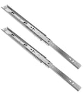 Two Pack 14 Inch Stainless Steel Drawer Slides Full Extension With Ball Bearing For Kitchen Cabinets Home And Office Desk Drawers Replacement Rails Durable Hardware