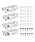 Rock Solid 4 Pack DD98-01051C Dishwasher Installation Bracket Kit For Samsung DW80M includes metal brackets and screws.