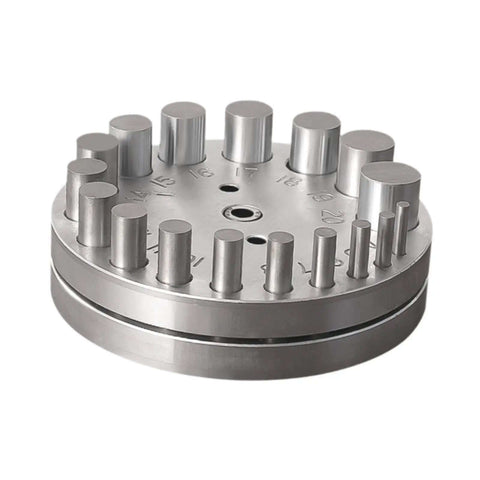 Round Disc Cutter Set Manual Round Punch Heavy Duty Coin Punch Tool for jewelry making and metal forming die, compact design