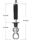 Stainless Steel Fish Lip Gripper With Weight Scale Heavy Duty 15 Kg Capacity One Hand Operation Quick Release Non Slip EVA Handle