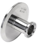 Stainless steel sanitary tri-clamp concentric reducer, 2 in x 1/2 in, 304