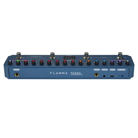 Front view of Intelligent Multi Effects Guitar Pedal With 52 Amp Models 16 Cab Simulations 7 Effect Modules And 9 IR Slots