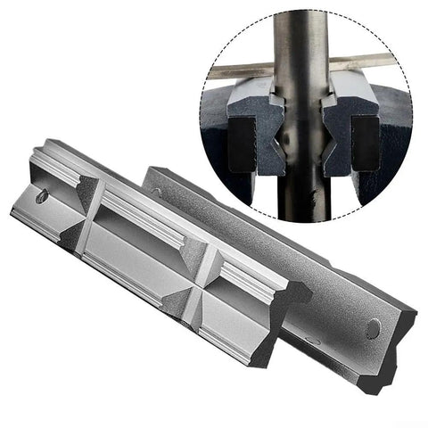 Beefy Heavy Duty Milling Steel Vise Hard Jaw Replacement Plates For 4 Inch 5 Inch 6 Inch 8 Inch Vises Installation Included Expands Clamp Range For Pipes And Cylinders Protects Workpieces From Bumps And Scratches. aluminum alloy hard jaw plates for milling vise
