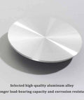 Tempered Glass Lazy Susan Round Tabletop Rotating Serving Tray With Aluminum Alloy Bearing for Dining Tables 27.5 and 31.5 Inch