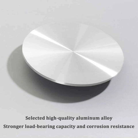 Tempered Glass Lazy Susan Round Tabletop Rotating Serving Tray With Aluminum Alloy Bearing for Dining Tables 27.5 and 31.5 Inch