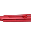 Slick Foldable Miter Saw Angle Duplicator And 180 Degree Protractor in red aluminum, compact for precise woodworking measurements.