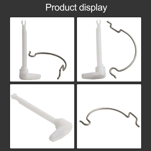 Fuel Door Pin And Spring Kit For Easy Replacement, Durable High-Strength Materials, Direct Fit Installation, Fits 51851496 Models, Wide Compatibility, Hassle-Free Upgrade For A Slick, Secure Fuel Door, white plastic and metal parts shown