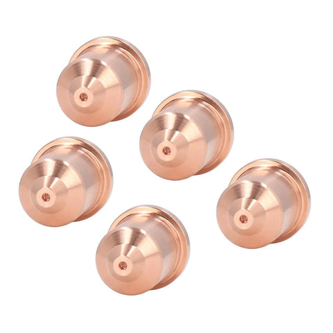 Top Tier 220819 Plasma Electrode Tip Brass Nozzle Set For PMX 65 85 105 Cutters Fits 45A 65A Range set of five brass nozzles