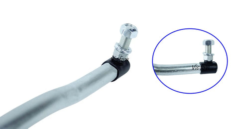175121 Steering Drag Link Replacement For Husqvarna Craftsman Tractors 16.25 Inch Long With Mount Nuts Fits LT2000 LTX1000 YTH Series CT131 CT141 CTH141 CTH151T CTH182T CTH192 CTH2038 And More, steel rod with bolts