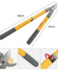 Extendable Loppers For Tree Trimming 16 To 24 Inch Adjustable Handle With One Point Five Inch Cutting Capacity Heavy Duty Garden Shears