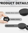 Get This Awesome 24 Piece Black Silicone Rubber Hole Plug Assortment Kit with Secure Box For sealing pipes and machinery holes perfectly. Five practical sizes including five eighths inch to one and half inch make this durable set perfect for any tough. black silicone rubber hole plugs in hand, showing premium material and elasticity