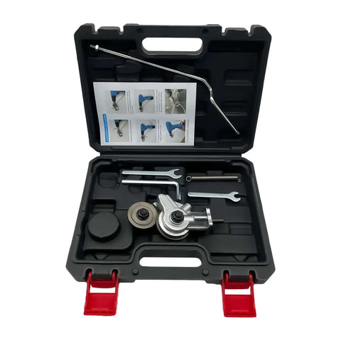 Double Head Sheet Metal Nibbler Drill Attachment For Iron And White Sheet Metal in Style B Plastic Box with tools and manual