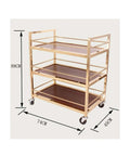 Badass Industrial Wine Storage Cart With Rock Solid Wheels And Hella Roomy Metal Shelves For Home Bar Mobile Serving Trolley and dimensions