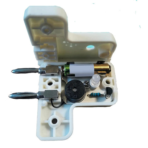 Internal components of Fencing Target Standalone Practice Tool With Audio Visual Alerts For Epee Pro Grade Accuracy
