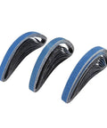 10 Pack P80 Sanding Belts 13Mm X 457Mm Heavy Duty Zirconium Abrasive stacked in rolls, designed for air finger sanders.