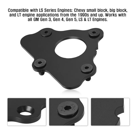 Camshaft Retainer Plate Gasket And Bolt Kit For LS And LT V8 Engines, with bolt and gasket details