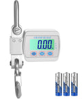 Heavy Duty Digital Crane Scale 1100 Lbs Capacity For Serious Hanging Tasks with backlit display and batteries.