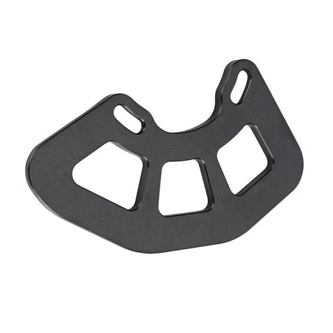 Beefy Lightweight Aluminum Alloy MTB Bash Guard for ISCG05 Mounts, CNC Machined 7075-T6, Black, angled view