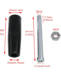 Rotary Hand Handles for Marine Winches and Trailer Jacks, Heavy Duty Handwheel Set, M8 Threaded Handles with Nuts, 2 Pack