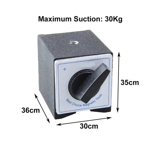 Pro Grade Dial Indicator Magnetic Holder With Bore Gauge Magnetic Stand Base For Precision Micrometer And Indicator Tools The Ultimate Inspectors Kit For Accurate Measurements. 36x30x35 mm, 30 kg