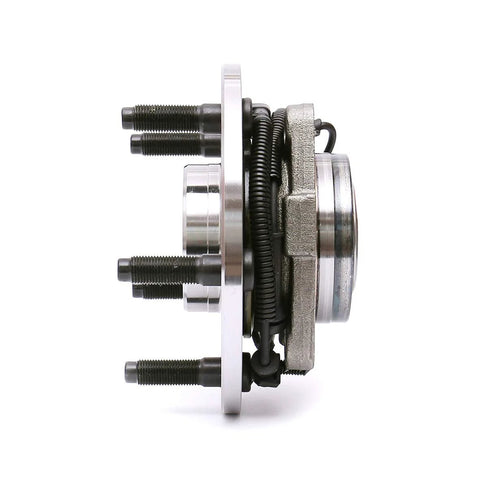Side view of Front Wheel Hub Bearing And Assembly For 2006 2008 Ram 1500 Crew Cab With 5 Lug 4 Wheel ABS Direct Fit Replacement