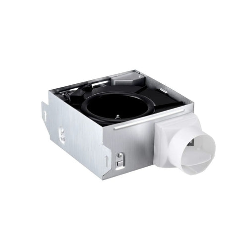 Ultra Quiet Ceiling Mounted Bathroom Exhaust Fan 50 CFM 1.0Sone DC Motor No Attic Access Needed Installation Easy Fit White