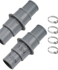 Go To One And A Quarter To One And A Half Inch Pool Hose Adapter Connector For One Quarter To One Half Inch Vacuum Hoses Durable Two Pack