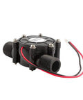 12V 10W Micro Hydro Water Turbine Generator For Off Grid Power DC Hydro Generator black unit with red and black wires
