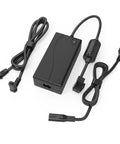 Beefy 29V 2A Power Supply For Recliners And Electric Sofas 100 240V AC DC Adapter Replacement Part 2 Pin Transformer Plug And Play For Lift Chairs Standing Desks And More Compatible With OKIN Limoss Lazboy Pride Catnapper Ashley black adapter with cables and 2-pin plug